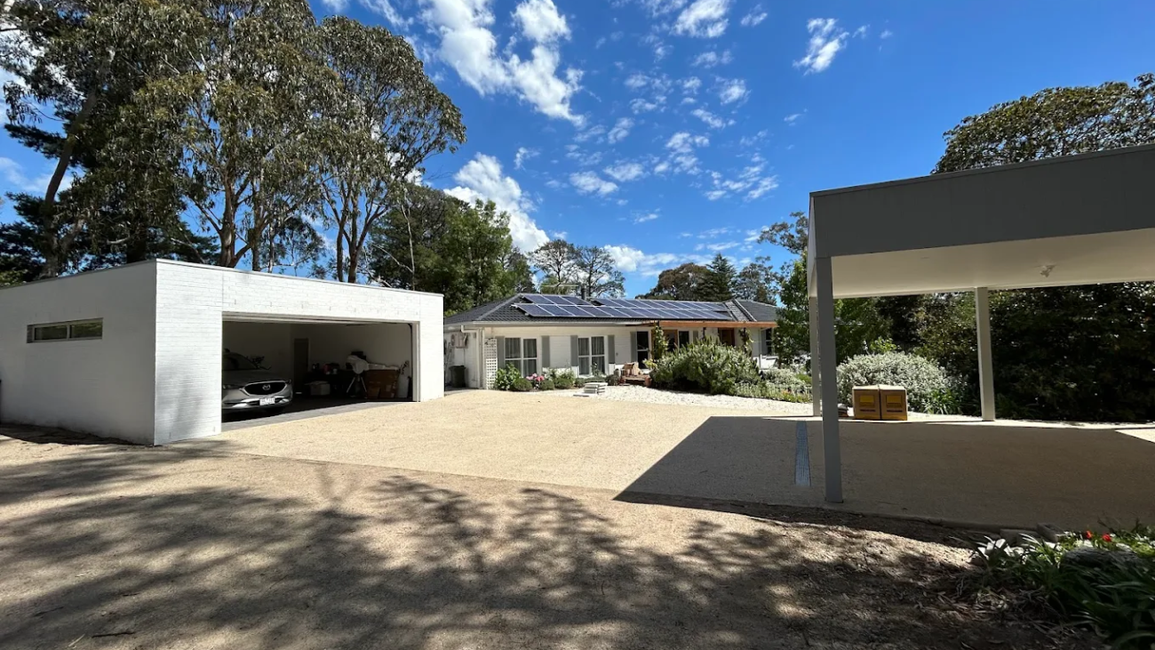 Mount Eliza carport with EV charging installation Mornington Peninsula